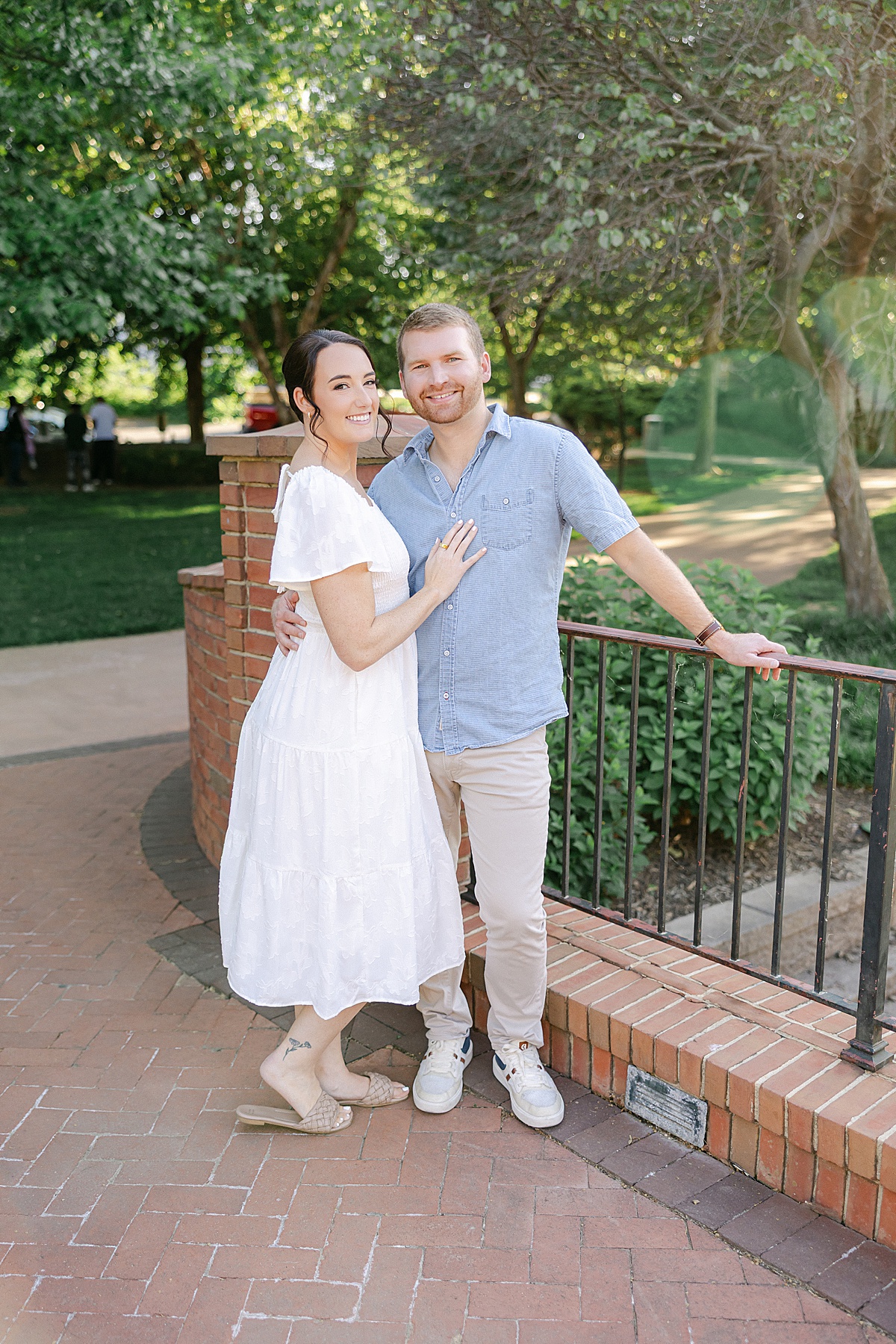 Playful engagement session Carroll Creek Frederick Maryland — Brittany Thomas Photography