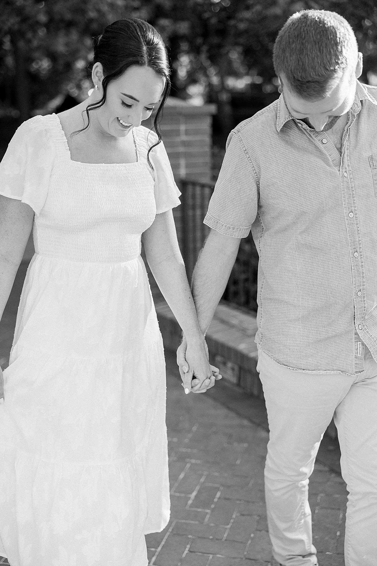Laura and Ryan Baker Park engagement session Frederick Maryland golden hour — Brittany Thomas Photography