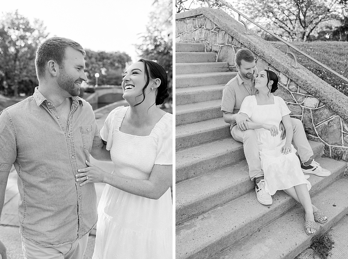 Sunshine engagement session portraits downtown Frederick Maryland — Brittany Thomas Photography