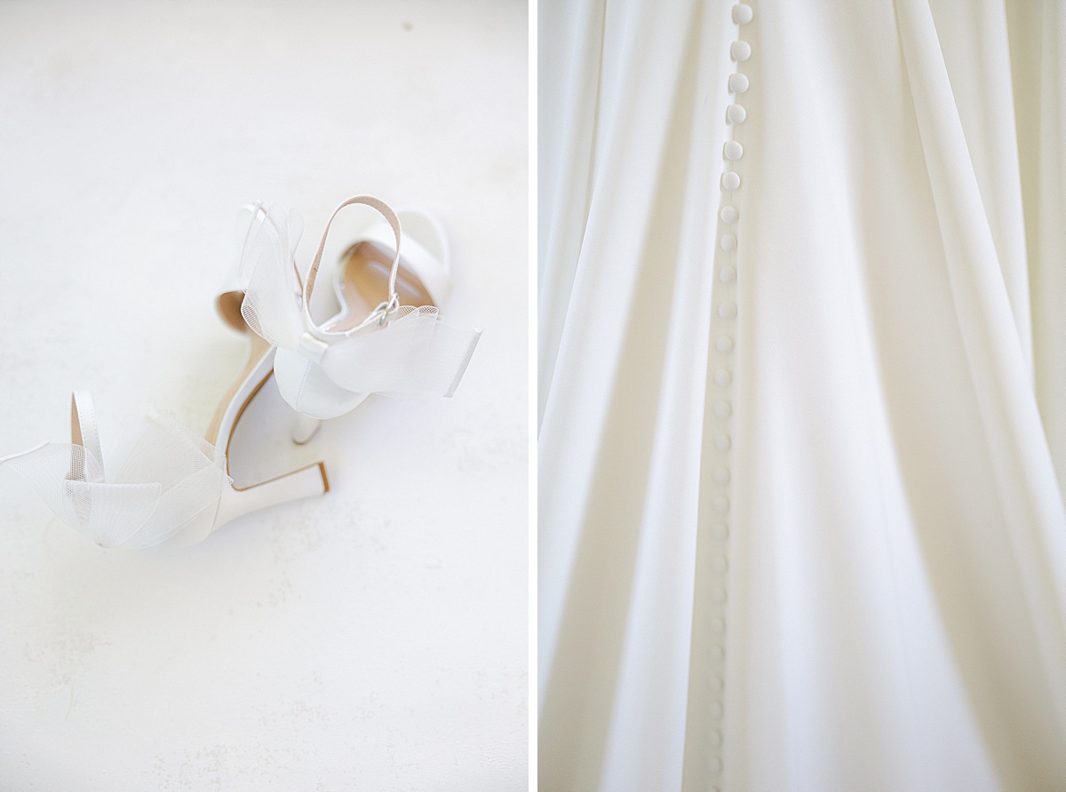 Bride's shoes and jewelry detail spring wedding Frederick Maryland — Brittany Thomas Photography
