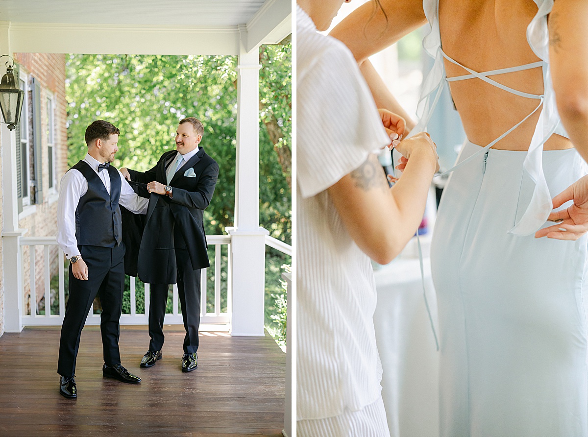 Outdoor wedding ceremony Walker's Overlook Frederick Maryland late spring — Brittany Thomas Photography