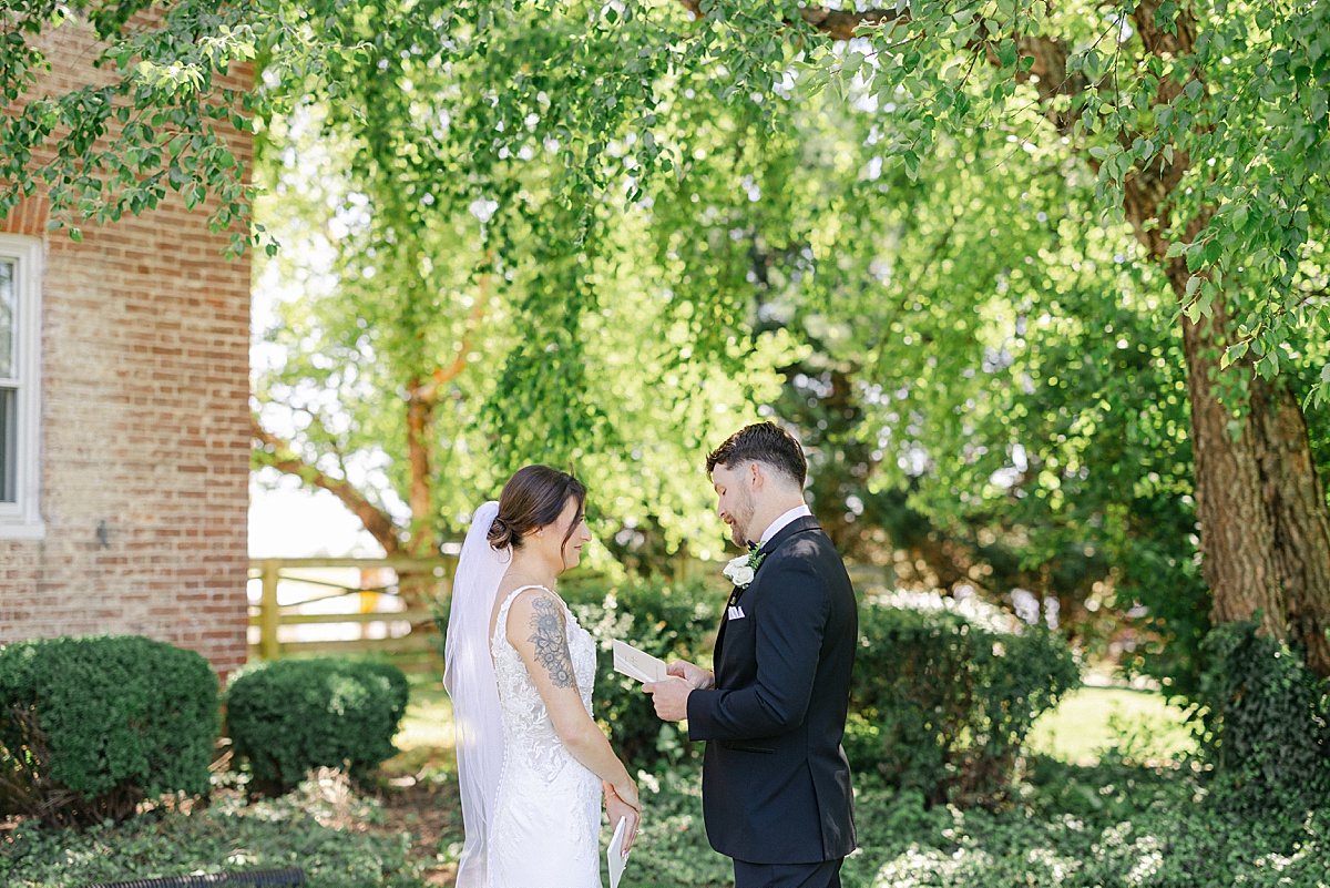Private vows manor house Walker's Overlook Frederick Maryland — Brittany Thomas Photography