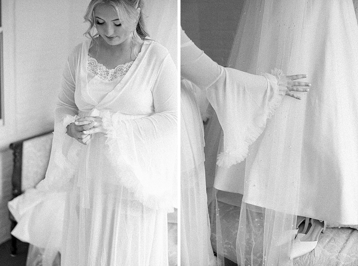 black and white ethereal bridal pre-wedding portrait christian royer house | brittany thomas photography maryland wedding photographer
