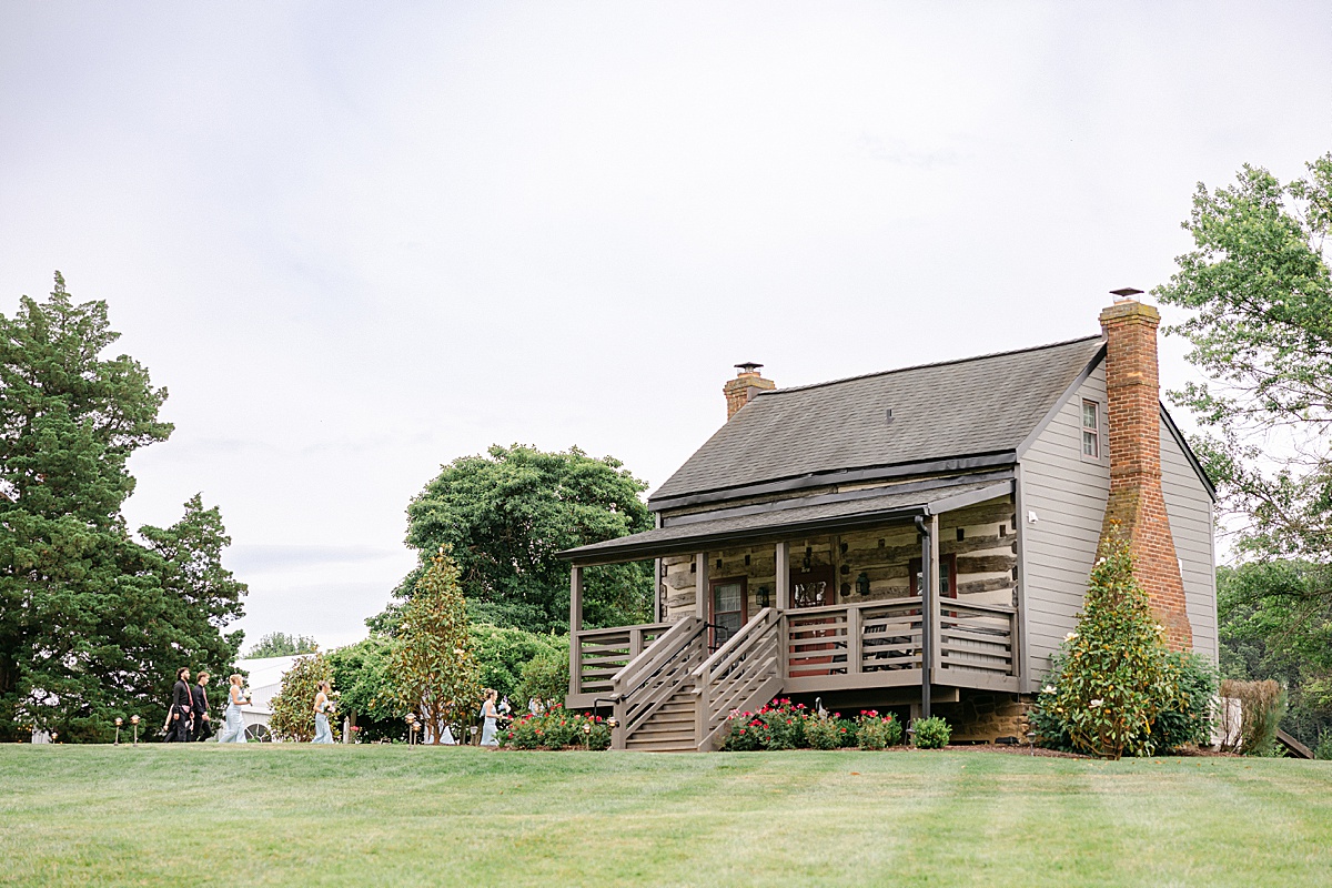 Manicured gardens and grounds at Christian Royer House near Frederick Maryland | Brittany Thomas Photography Maryland Wedding Photographer
