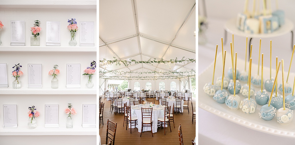 White tented reception at The Christian Royer House summer wedding | Brittany Thomas Photography Maryland Wedding Photographer